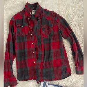 Red long sleeve flannel